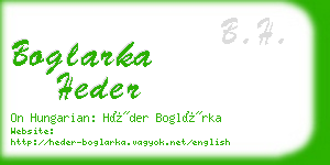 boglarka heder business card